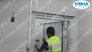 Freezer-grade PVC strip curtains for frozen food units in Mumbai.