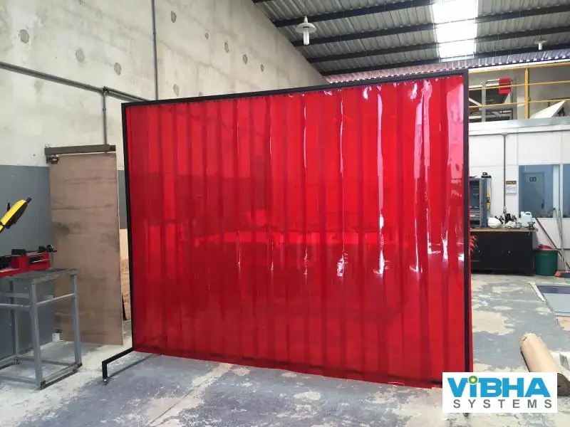 Welding-grade PVC strip curtains for workshops in Chennai.