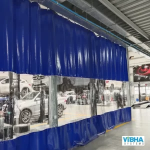 Bodyshop curtains for vehicle repair in Chennai.