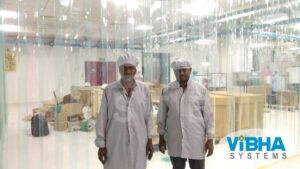 Anti-static PVC strip curtains for electronics manufacturing in Bangalore.