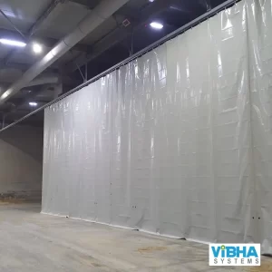 Factory divider curtains for creating separate zones in Chennai.