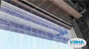 Energy-saving PVC strip curtains at Bangalore warehouse dock