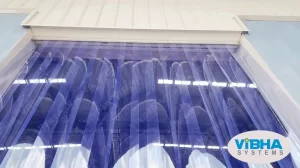 Warehouse dock PVC strip curtains in Bangalore for temperature control