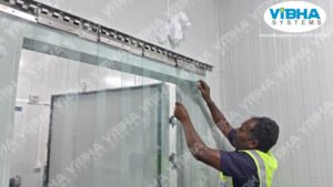 Heavy-duty freezer PVC curtains for Bangalore industries.