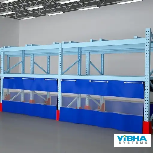 Rack curtains for warehouse organization in Chennai.