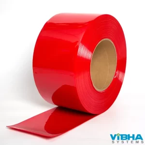 Welding PVC strip curtain rolls imported for Bangalore's commercial spaces.