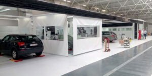 Bodyshop curtains for vehicle repair in Chennai.