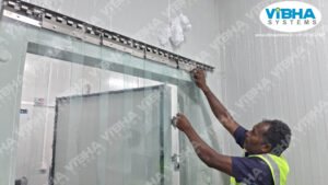 Freezer grade PVC strip curtains for cold storage in Chennai.